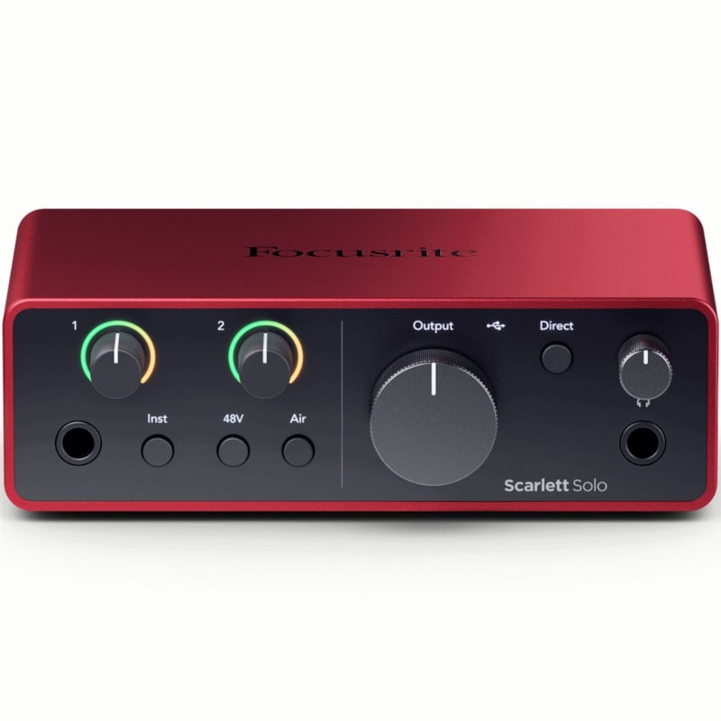 Interface de Áudio Focusrite Scarlett Solo 4ª Geração