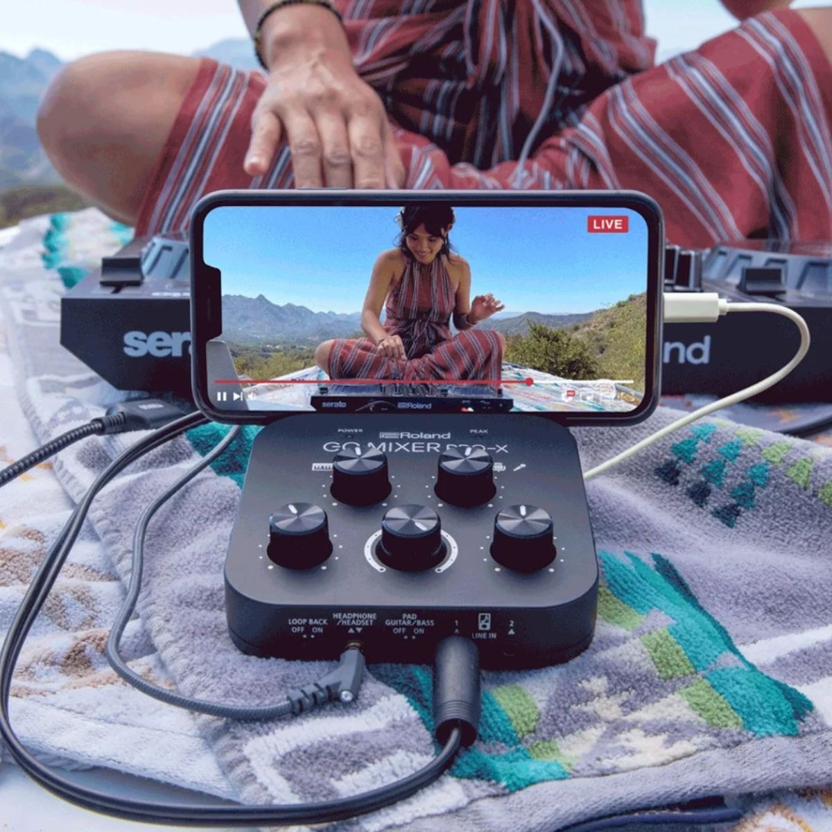 Interface de Audio Roland Go Mixer Pro-X para Smartphones