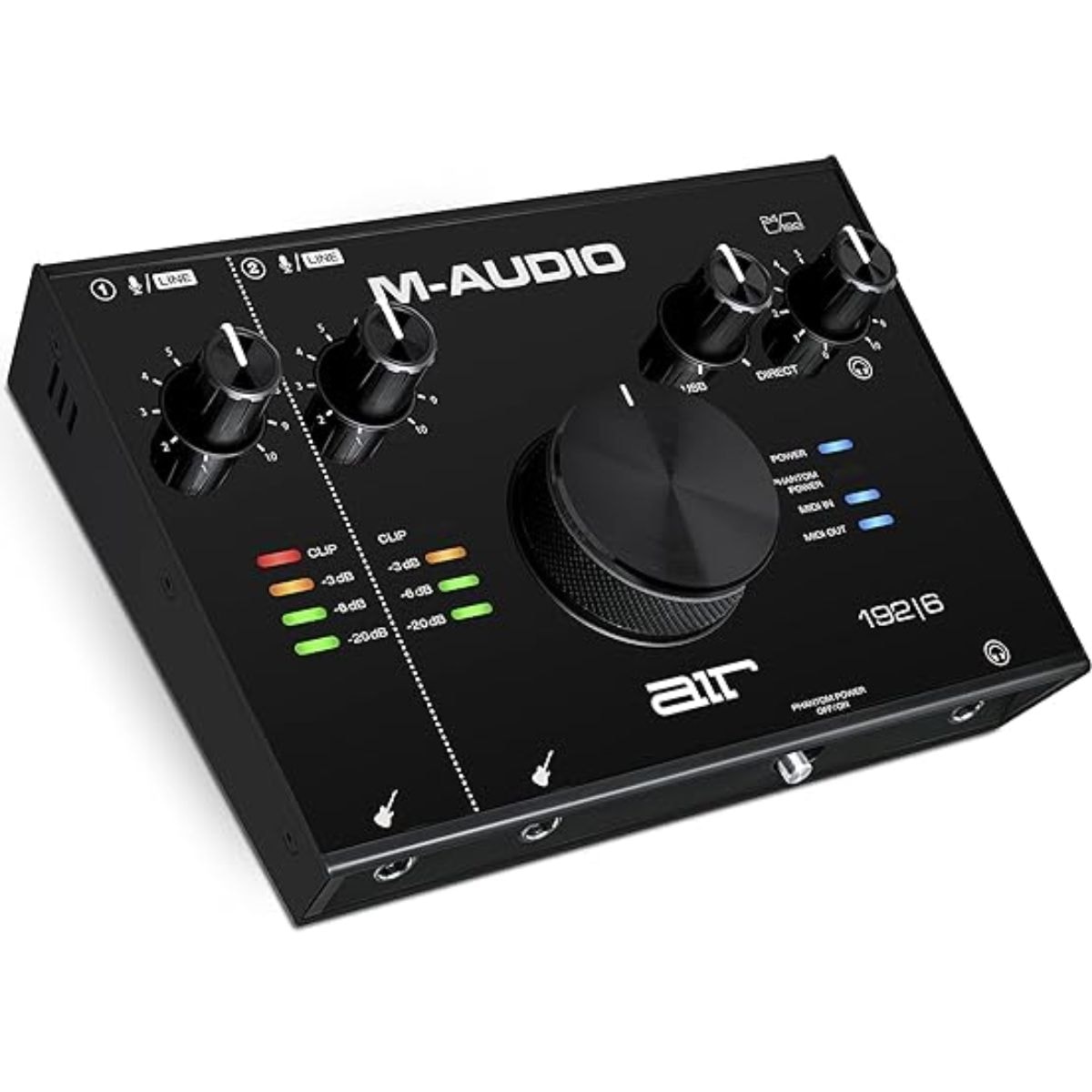 Interface de Áudio USB M-Audio com 2 Canais e Midi IN/OUT AIR 192|6