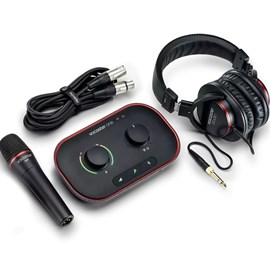 Interface de Áudio Vocaster One Studio para Podcast e Gravações