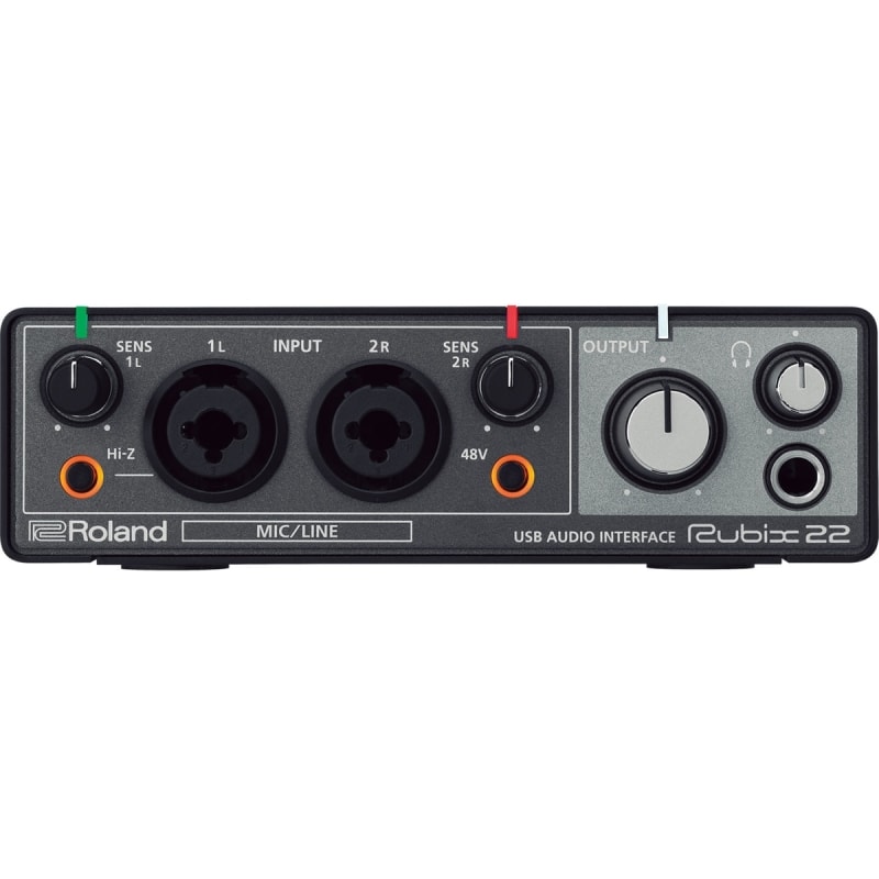 Interface para Gravação de Áudio Roland Rubix 22