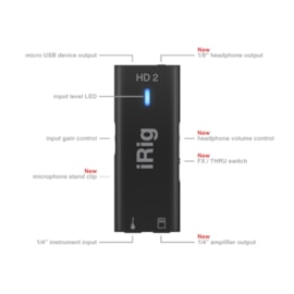Irig HD2 - Interface de Alta Qualidade IK Multimedia Irig HD2 - Interface de Alta Qualidade IK Multimedia