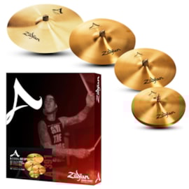 Kit de Pratos Zildjian a Séries A0391 14" 16" 18" 21" Zildjian Kit de Pratos Zildjian a Séries A0391 14" 16" 18" 21" Zildjian