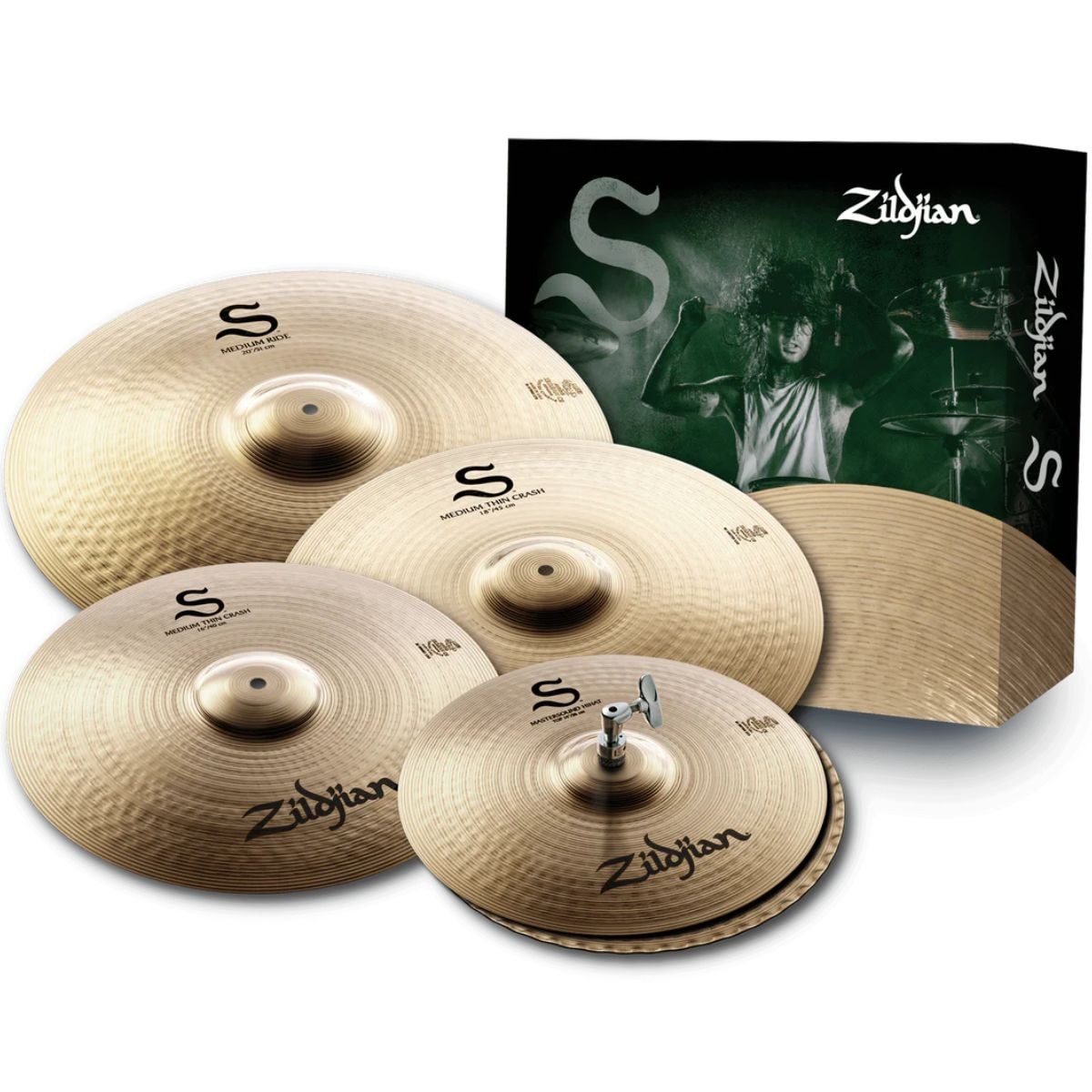 Kit de Pratos Zildjian S Family S390 com 14