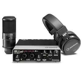Kit Interface de Áudiio Yamaha UR22 MKII + Microfone + Fones de Ouvido
