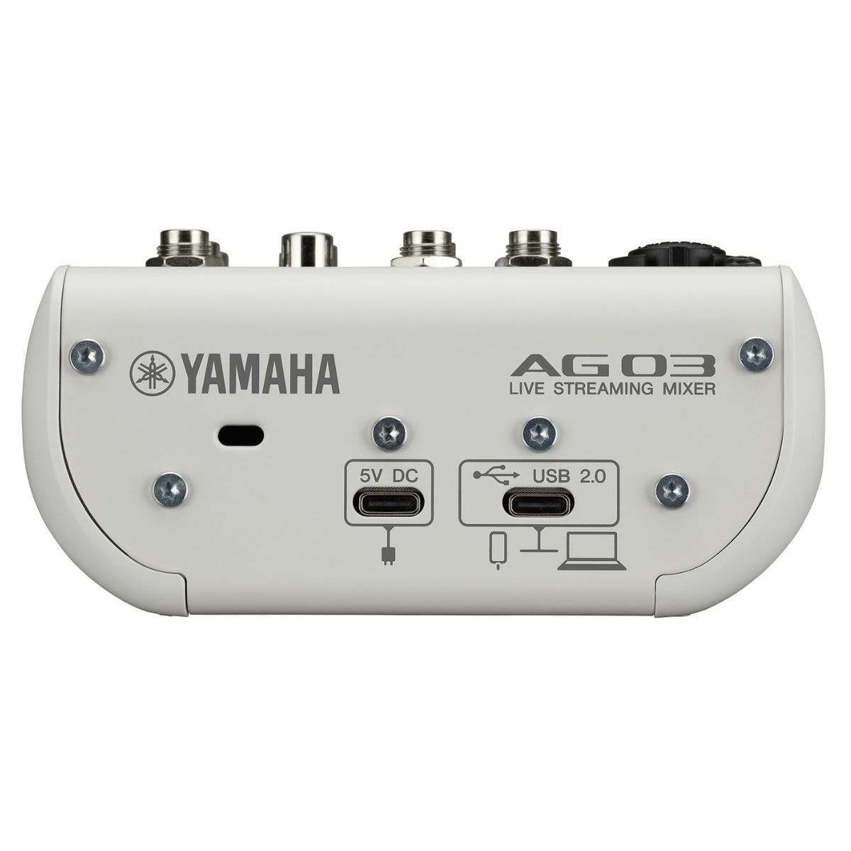 Mesa de Som Yamaha Live Streaming Mixer AG03 MK2 - Branca