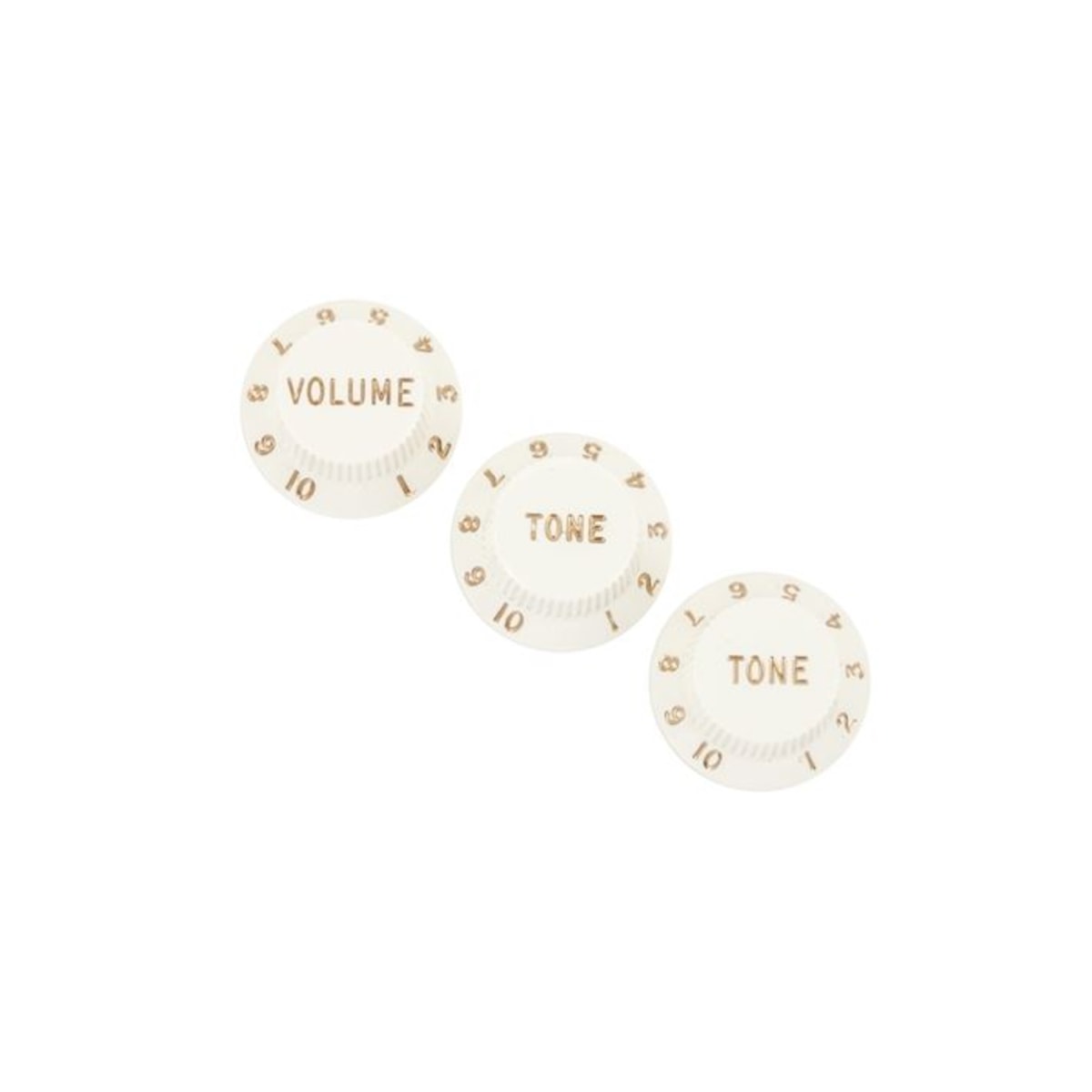 Knobs para Guitarra Stratocaster com 3 Unidades Fender Branco (WH