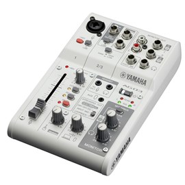 Mesa de Som Yamaha Live Streaming Mixer AG03 MK2 - Branca