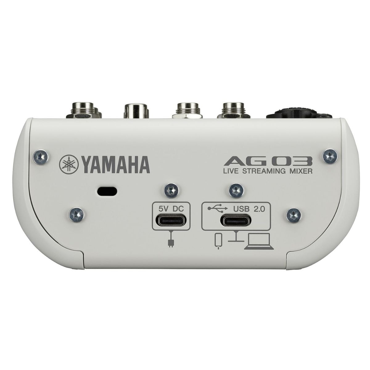 Mesa de Som Yamaha Live Streaming Mixer AG03 MK2 - Branca