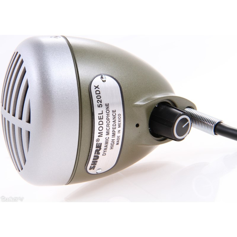 Microfone Dinâmico Omnidirecional para Gaita 520 dx Shure