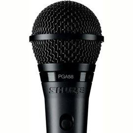 Microfone Dinâmico Shure Cardioide PGA 58-LC
