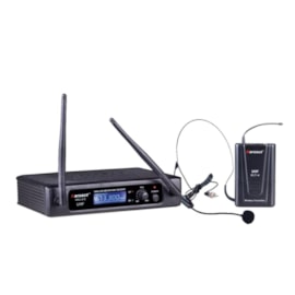 Microfone Sem Fio Headset Uhf Kru 210H Karsect Microfone Sem Fio Headset Uhf Kru 210H Karsect