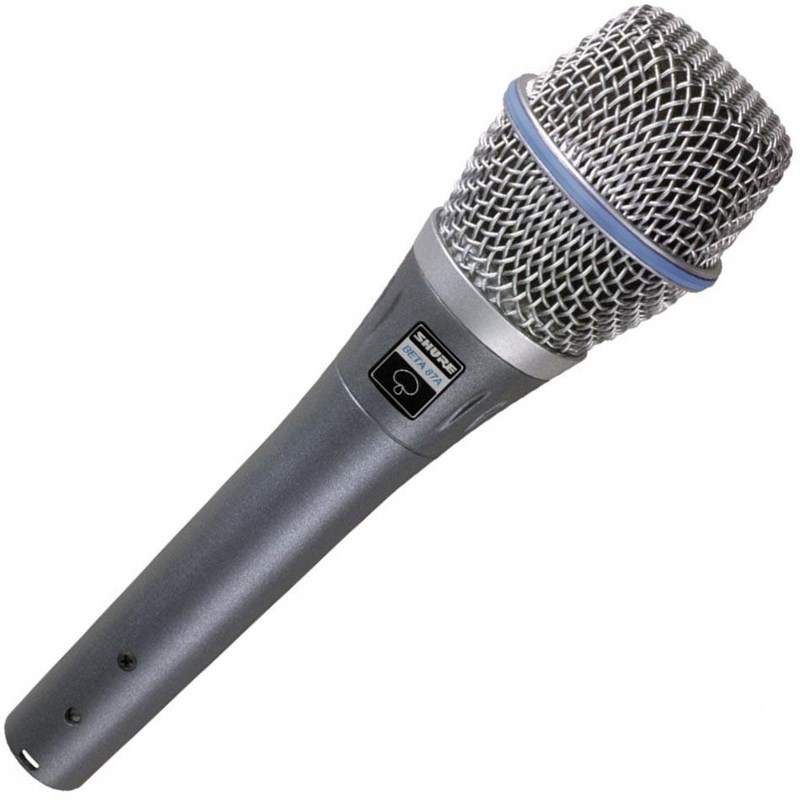 Microfone Supercardioide Condensador para Voz  Beta 87A Shure