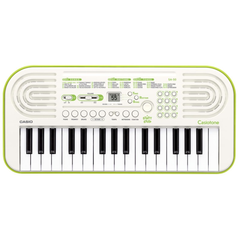 Mini Teclado Musical Infantil Casio SA-50 Casiotone com 32 Teclas