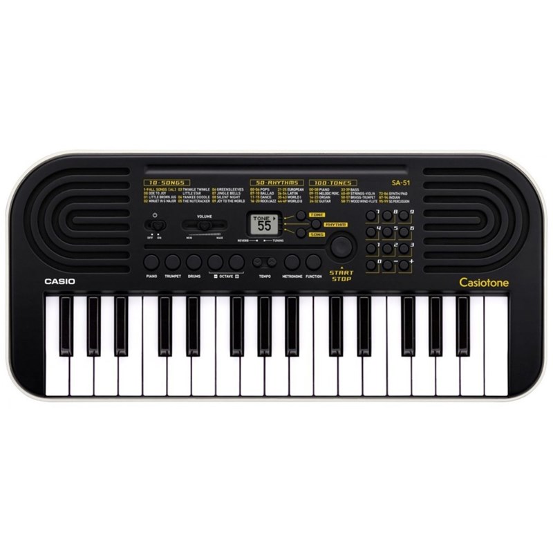 Mini Teclado Musical Infantil Casio SA-51 Casiotone com 32 Teclas