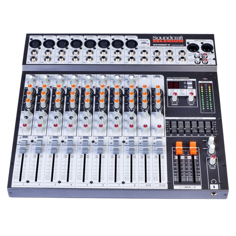 Mixer SX1202 FX USB Soundcraft Made in Brazil