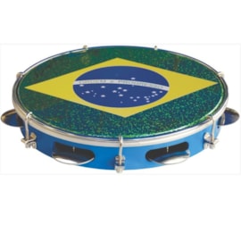 Pandeiro 10" Standart Injetado Bandeira do Brasil Tp350az Torelli Pandeiro 10" Standart Injetado Bandeira do Brasil Tp350az Torelli