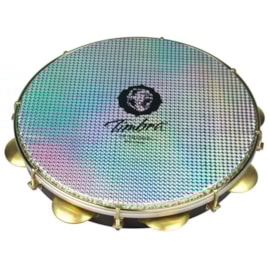 Pandeiro Timbra 11" Formica com Aro Dourado Pele Prismatica Timbra Pandeiro Timbra 11" Formica com Aro Dourado Pele Prismatica Timbra
