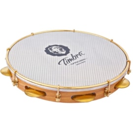Pandeiro Timbra 12" Formica com Aro Dourado Pele Prismatica Timbra Pandeiro Timbra 12" Formica com Aro Dourado Pele Prismatica Timbra