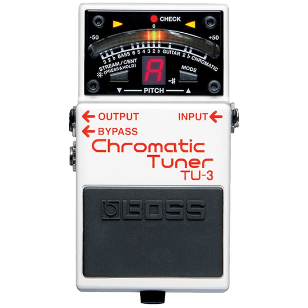Pedal Afinador Tuner BOSS TU-3 Cromático para Guitarra Contrabaixo
