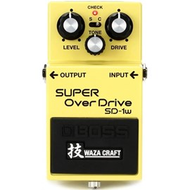 Pedal BOSS de Guitarra Super Overdrive SD-1W Japão Waza Craft