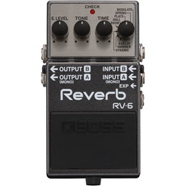 Pedal BOSS RV-6 Digital Reverb para Guitarra Violão Contrabaixo