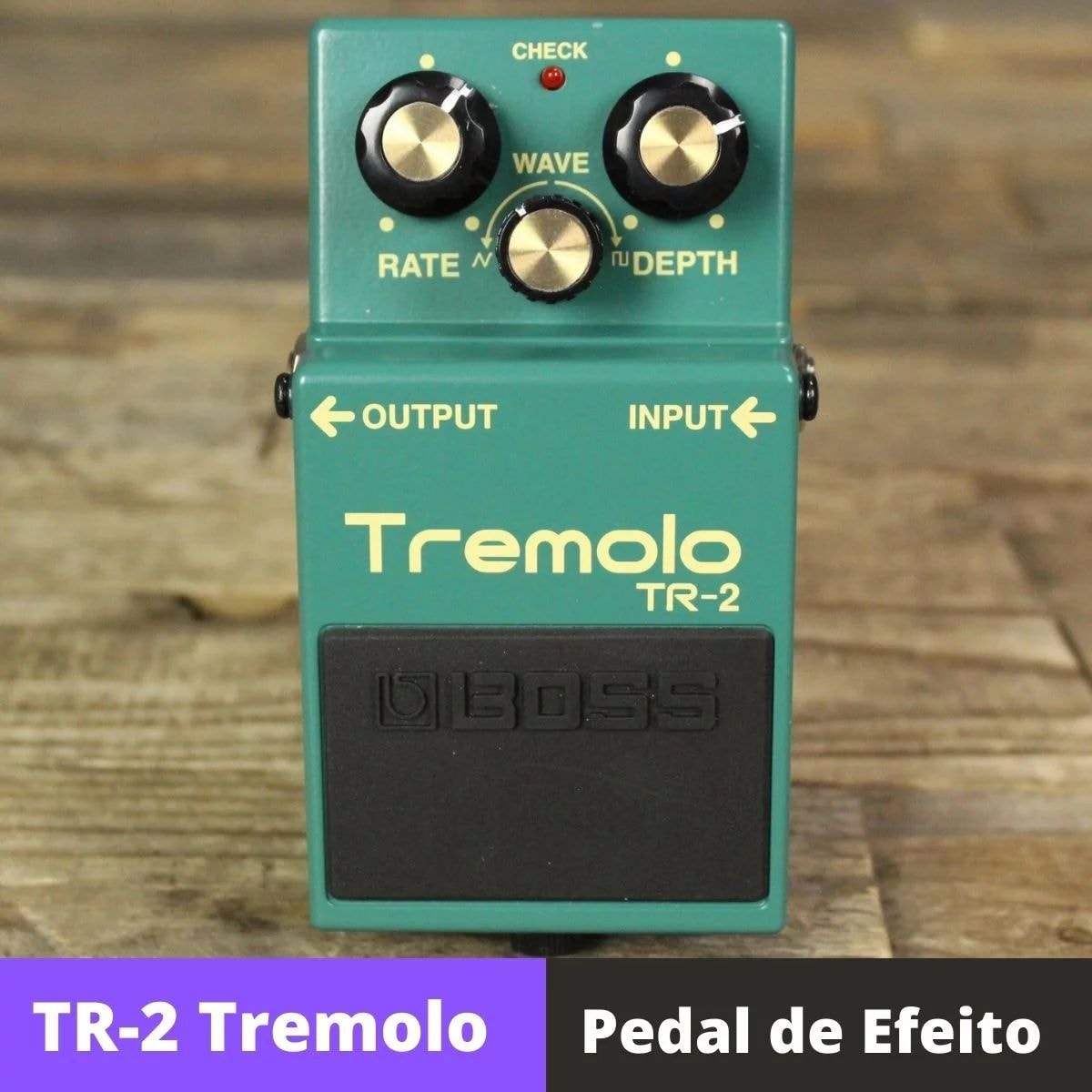 Pedal BOSS TR-2 Tremolo para Guitarra Contrabaixo Teclado