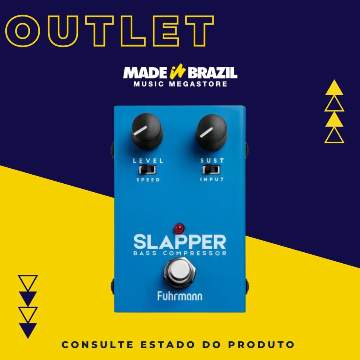 Pedal de Contrabaixo Slapper Bass Compressor BS20 OUTLET NO ESTADO
