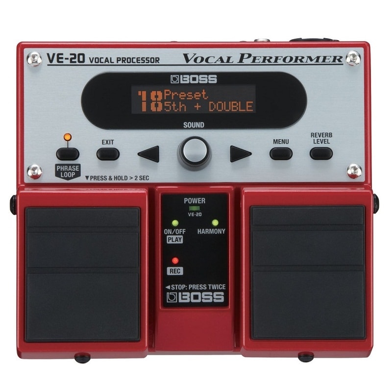 ギター BOSS VE-20 Vocal Performer Pedal de Efeito para Voz Boss VE-20 Vocal Performer