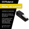 Pedal de Sustain DP 10 para Piano Teclado Sintetizador Roland