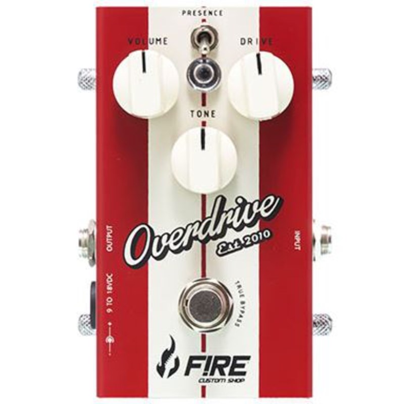 Pedal para Guitarra Overdrive Fire Custom Shop