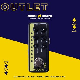 Pedal Pré Amp para Guitarra M002 UK Gold - OUTLET NO ESTADO