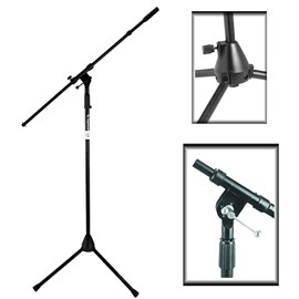 Pedestal para Microfone Euro Boom MS7701-B On-stage Stands