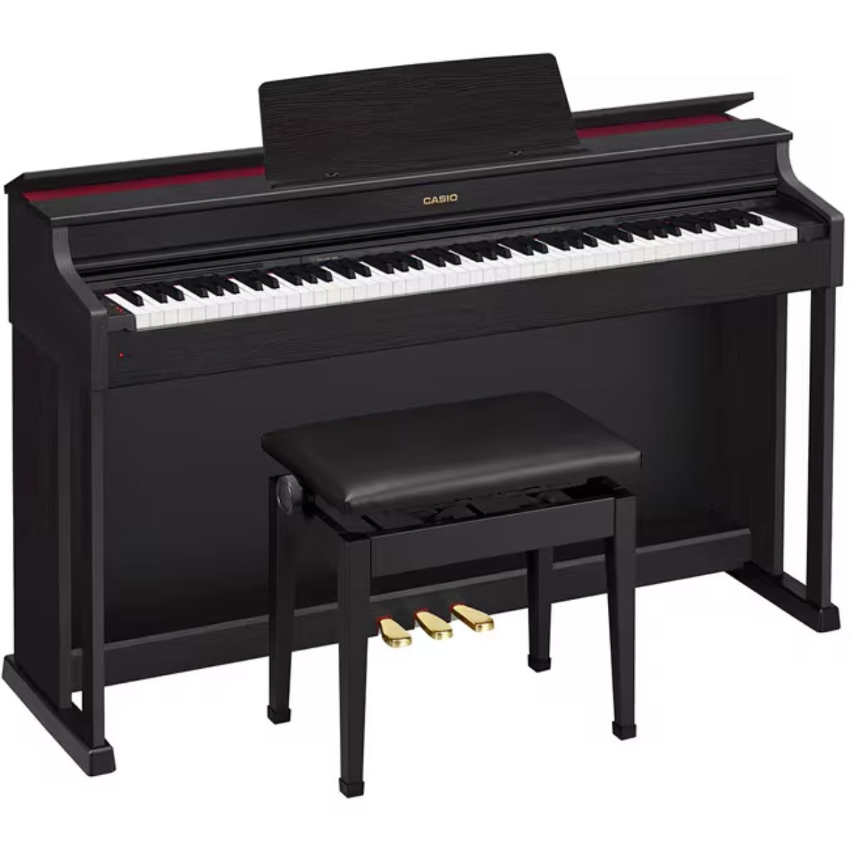 CASIO CELVIANO AP-470WE 電子ピアノ 88鍵 椅子付き Piano Digital Casio AP-470 Celviano 88 Teclas com Banco - Preto