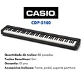 Piano Digital Casio CDP-S160 com 88 Teclas Sensitivas