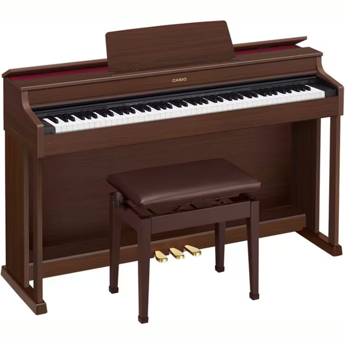 Piano Digital Casio Celviano AP-470 88 Teclas com Banco - Marrom BN Piano Digital Casio Celviano AP-470 88 Teclas com Banco - Marrom BN
