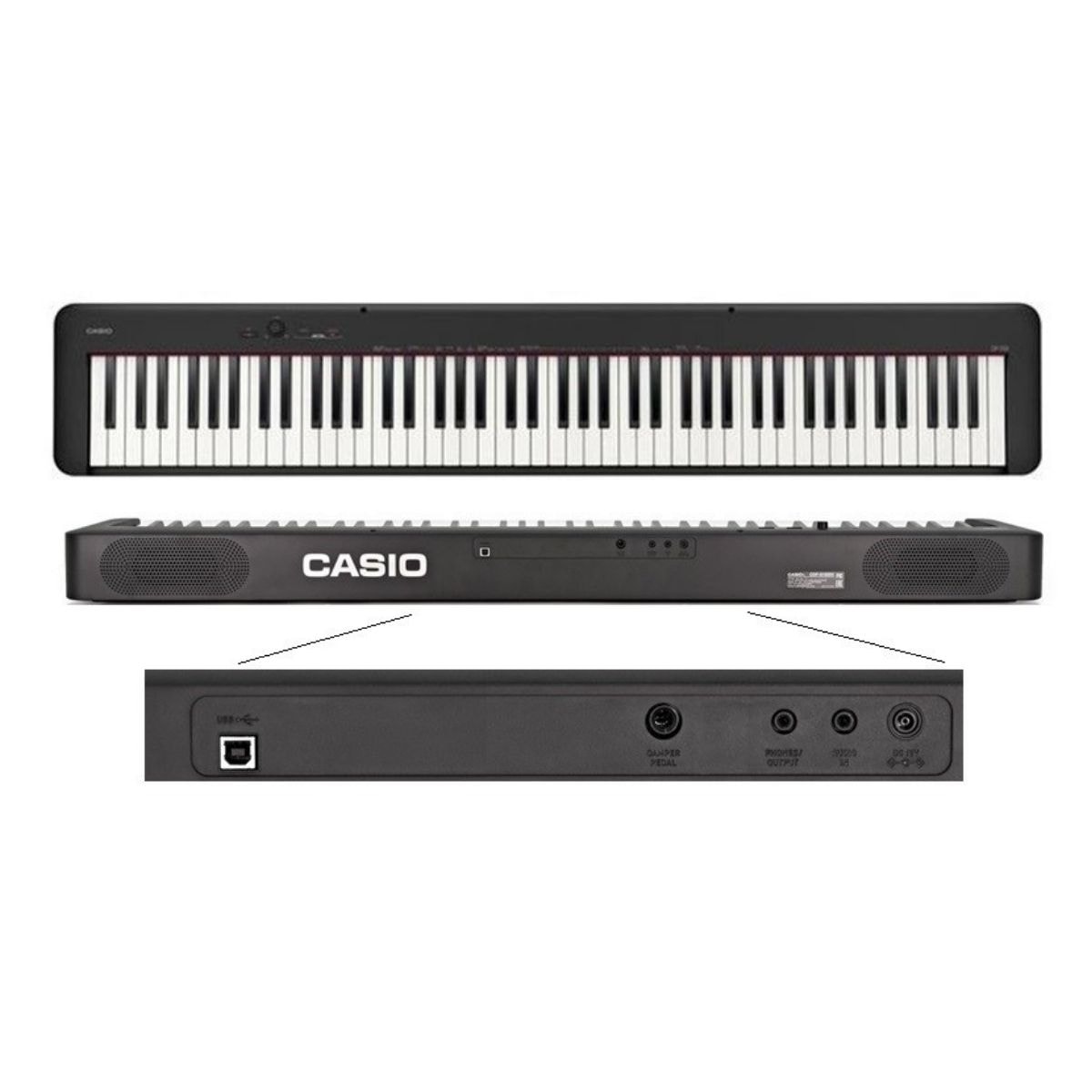 CASIO CDP-S100 デジタルピアノ 88鍵 Piano Digital 88 Teclas Casio CDP-S100 Preto 7/8 - Krunner - Loja