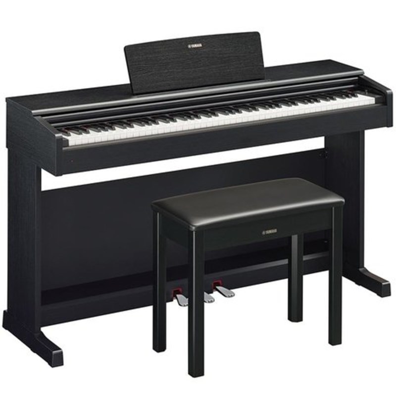 PIANO DIGITAL COM FONTE E BANCO YDP-144B Yamaha - Preto (Black) (BK)