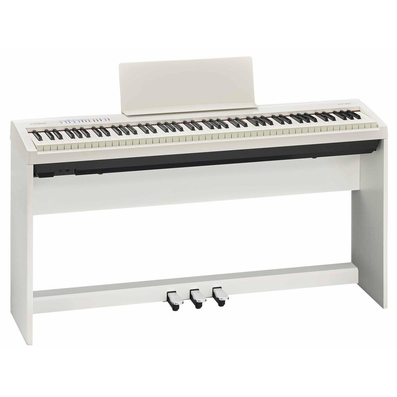 Piano Digital FP30 com Estante Ksc-70 e Pedalboard Kpd-70 Roland - Branco (WH)