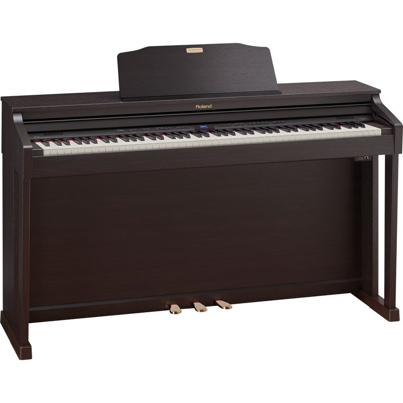Piano Digital HP504 com Banco Roland - Marrom (Dark Rosewood) (DR)
