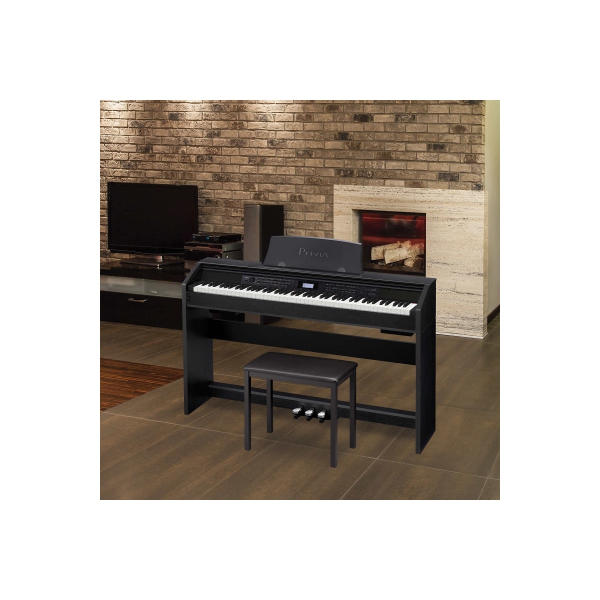 Piano Digital PX 780 Privia com 88 Teclas Casio Made in Brazil