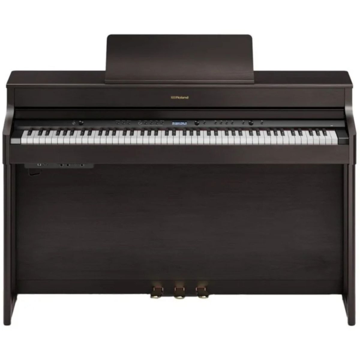 Piano Digital Roland HP704 com Banco - Charcoal Black