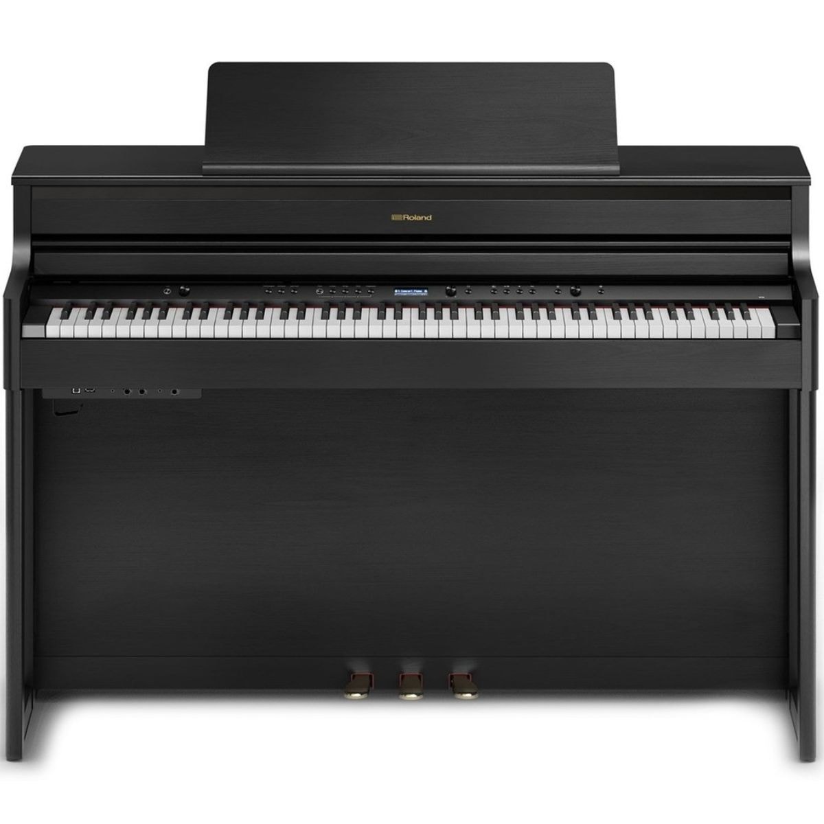 Piano Digital Roland HP704 com Banco - Charcoal Black