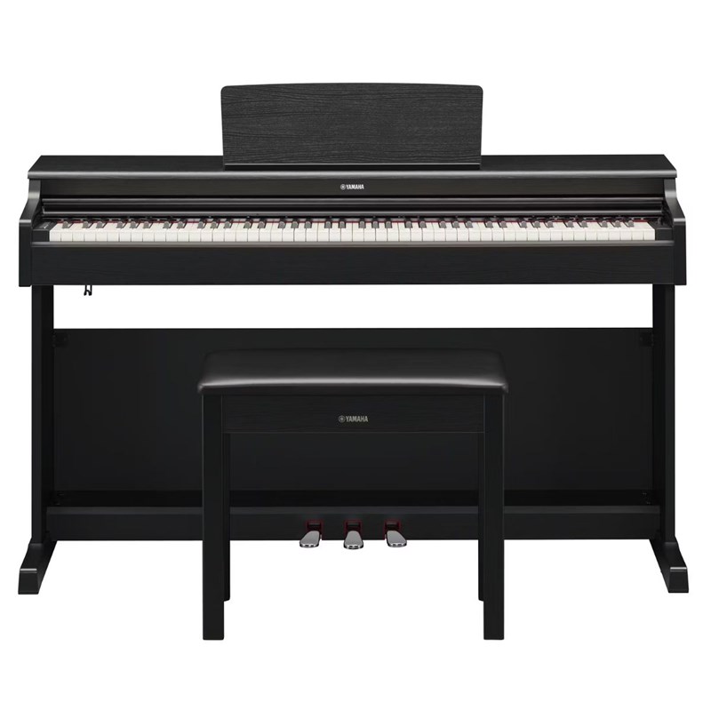 Piano Digital Yamaha Arius YDP-165 com Banco 88 Teclas - Preto