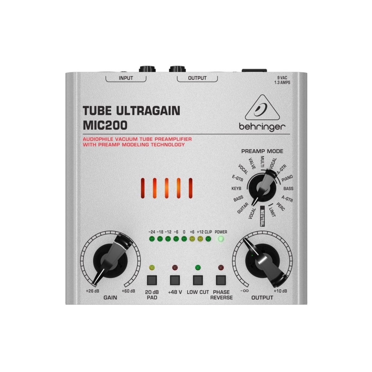 Pré Amplificador MIC 200 Tube Ultragain Valvulado Behringer Made in