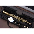 Saxofone Soprano Envelhecido com Tudel Reto e Tudel Curvo Eagle SP502 VG