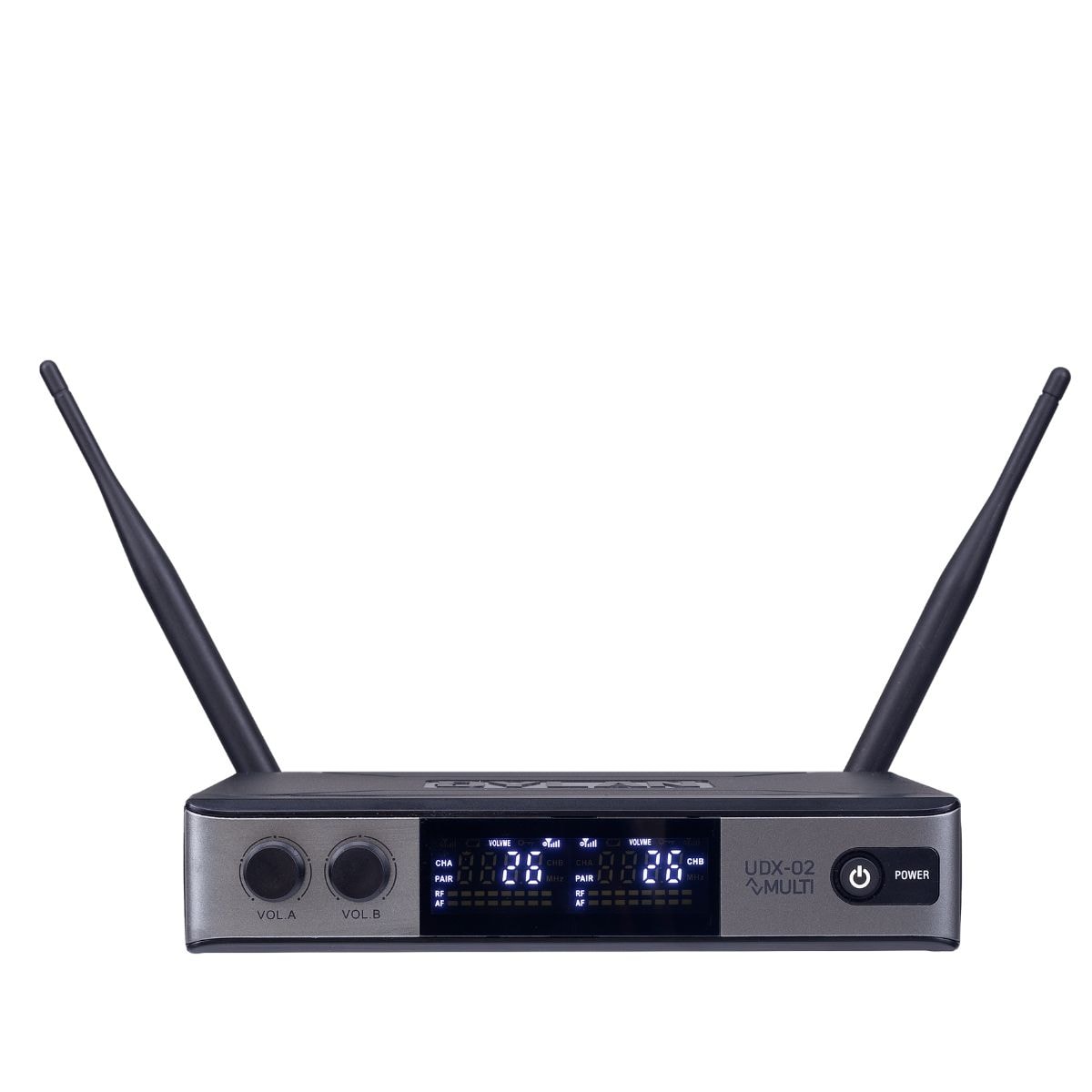 Sistema de Microfone Sem Fio Duplo Dylan UDX-02 MULTI