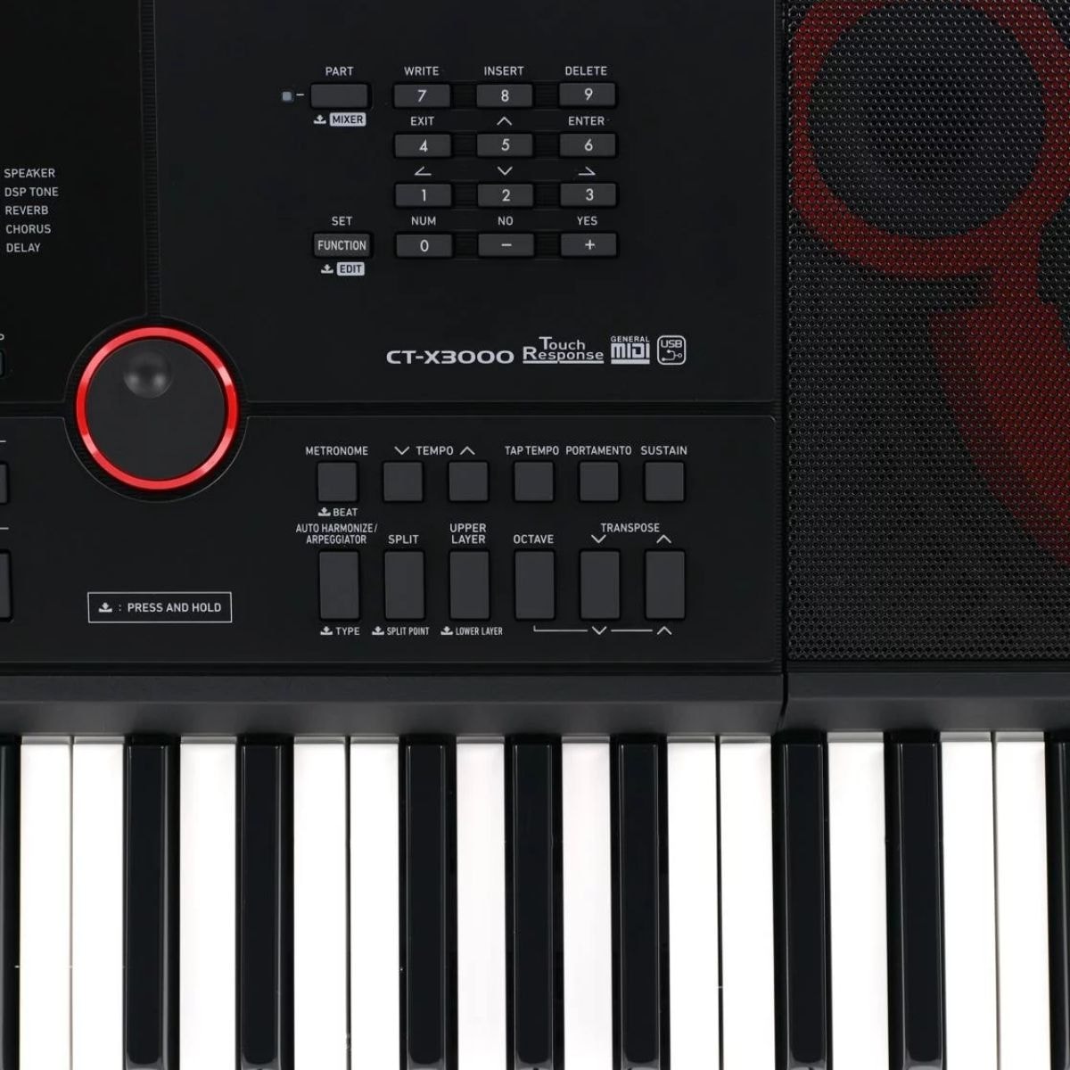 Teclado Arranjador Casio CT-X 3000 com 61 Teclas Sensitivas
