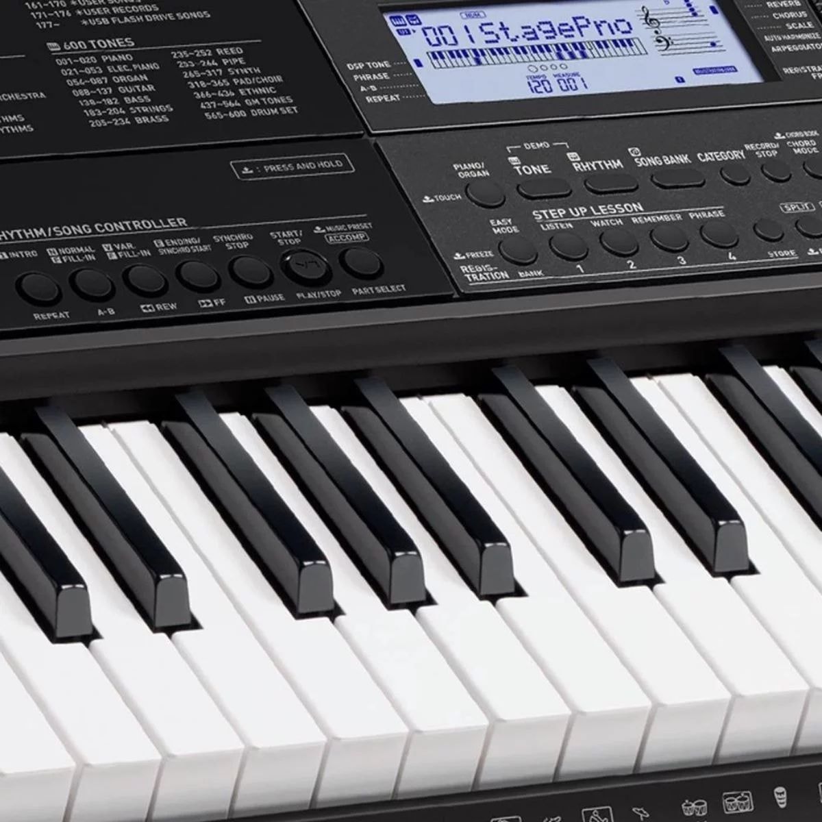 Teclado Arranjador Casio CT-X 800 com 61 Teclas Sensitivas