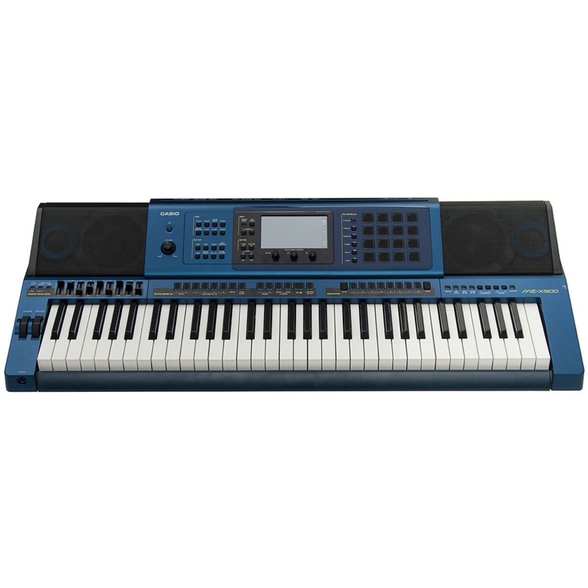 Teclado Arranjador Casio MZ X500 com 61 Teclas Azul